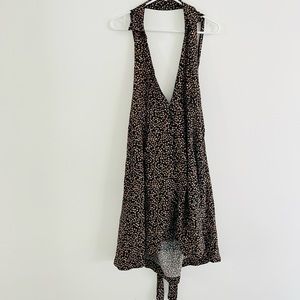 Free People Floral Halter Mini Dress Large